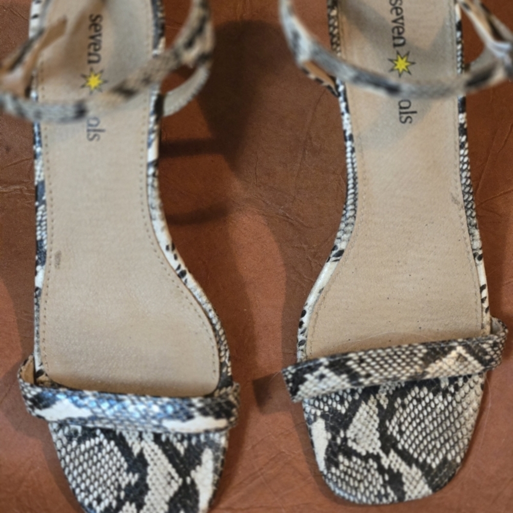 Seven Dials Women's Snake Print Sandals